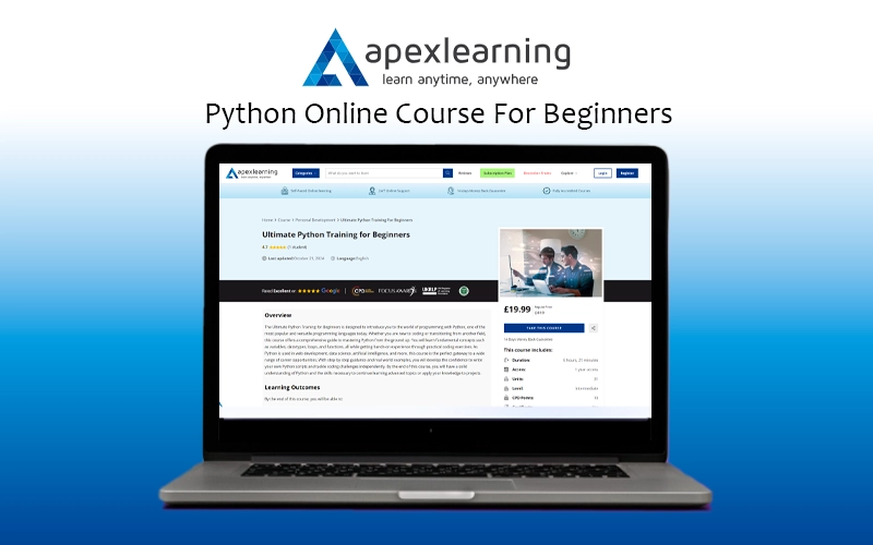 Python Online Course for Beginners Feature Image