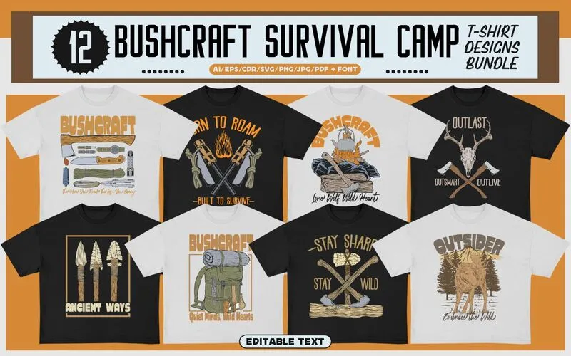 Survival Camp T-shirt design