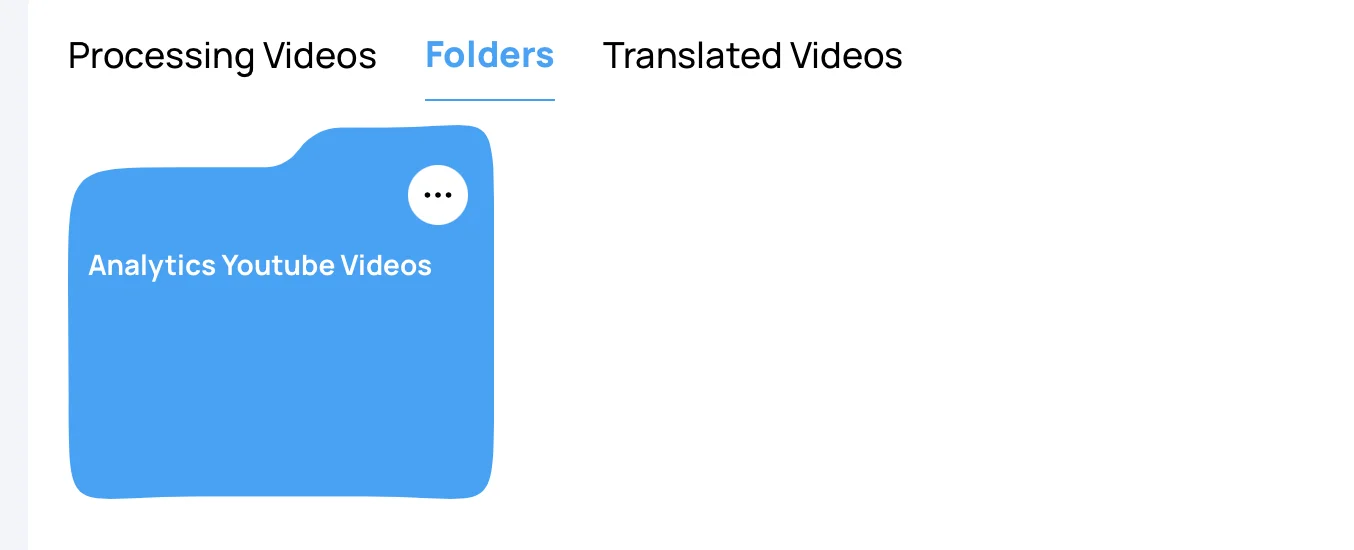 TranslateVideos Folders UI