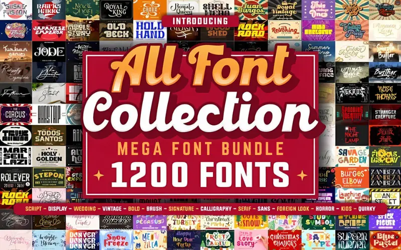 Mega Typeface Bundle