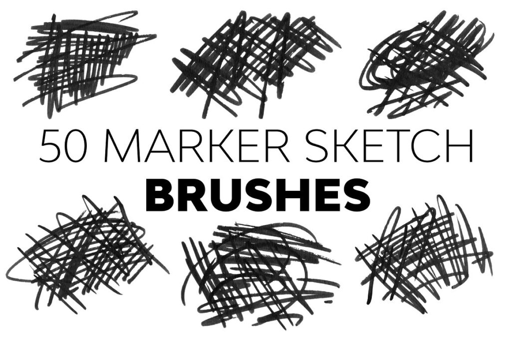 marker sketch ps brush
