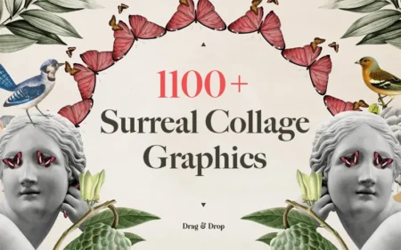 Surreal Collage Graphics Bundle Feature Image