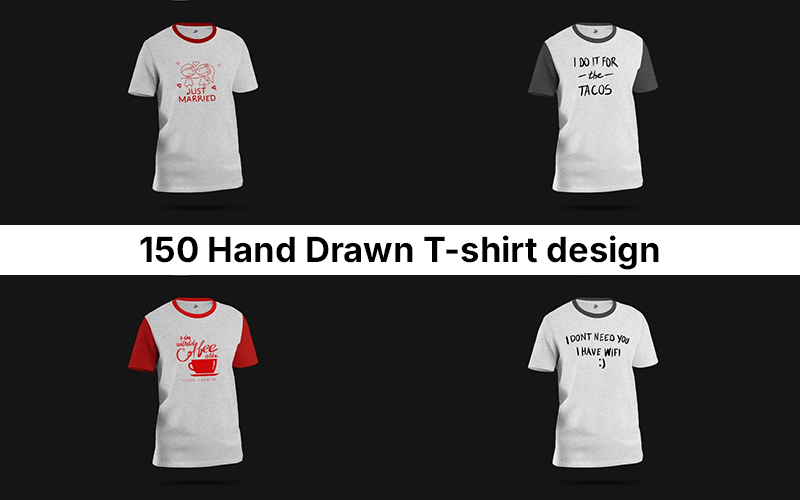 150-Hand-Drawn-T-shirt-design