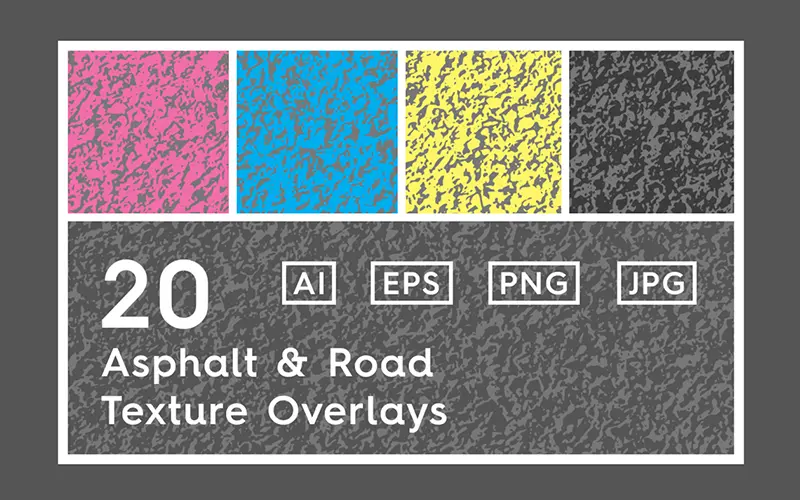 Asphault & Road Natural texture overlays