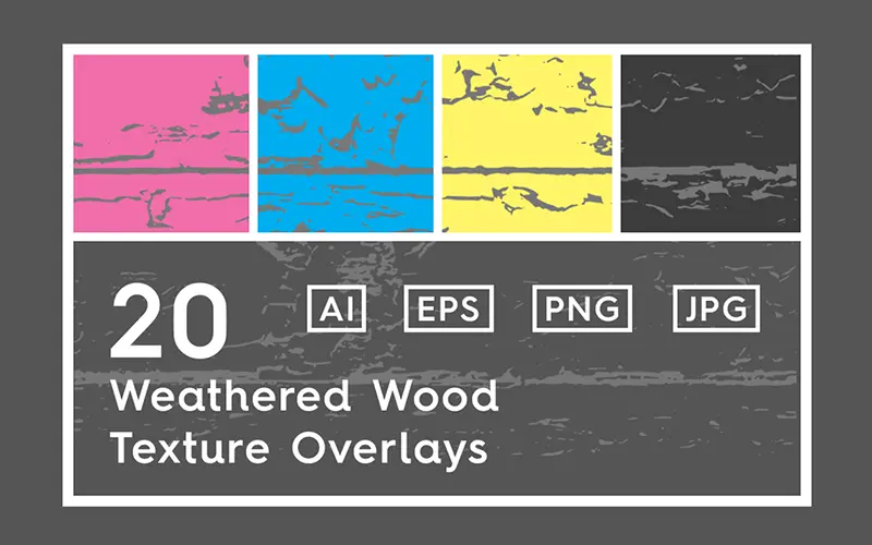 Weathered wood natural texture