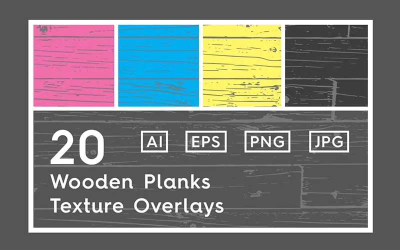 Wooden planks overlay