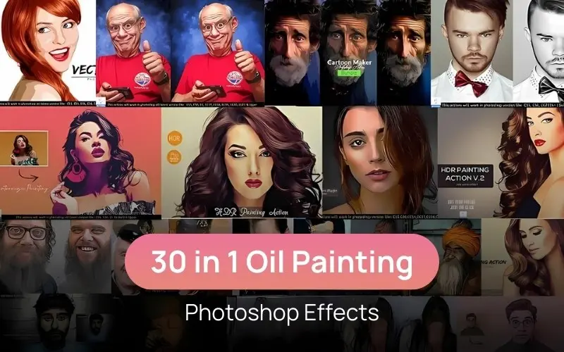 30-in-1 oil painting effect feature image
