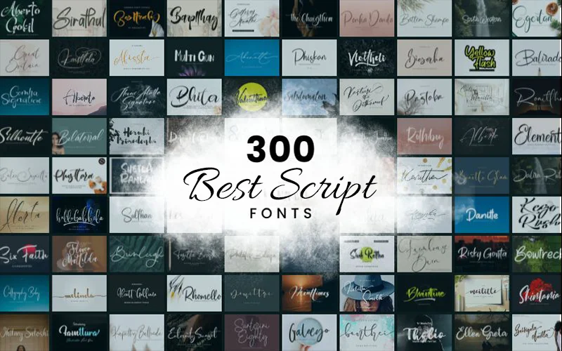 Best Script Fonts Bundle Feature Image