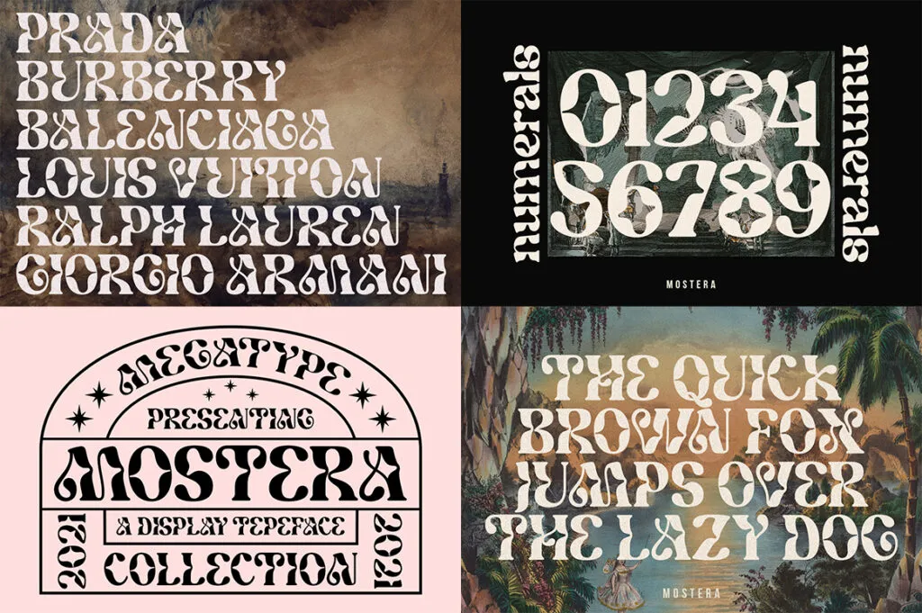 display typography, Aaostera Font