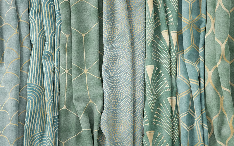 Designs inclued in this bundle used as a print on fabric