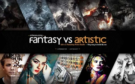 Artistic Photoshop Action Bundle feature image