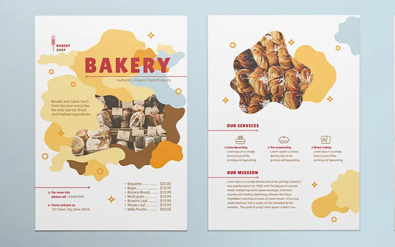 company branding template, sales flyer template