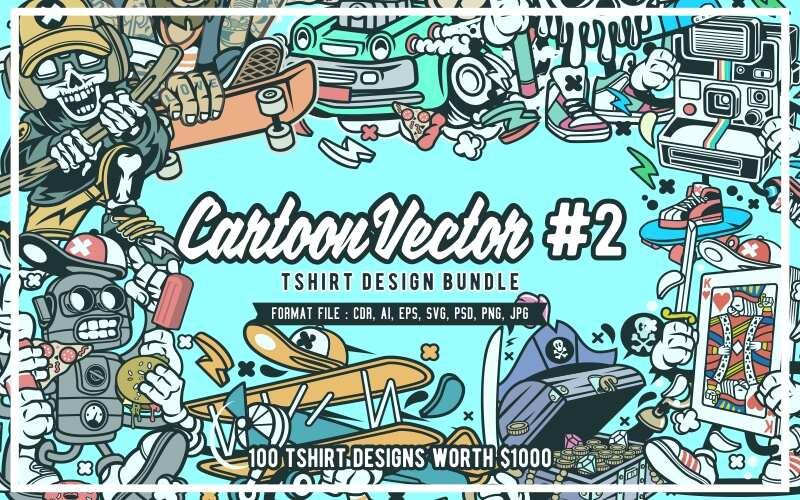 Cartoon t-shirt designs feature image