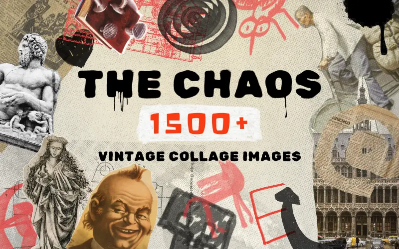 Chaos vintage images bundle feature image
