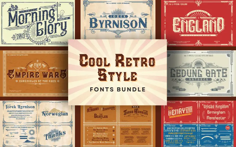Cool Retro Fonts Feature Image