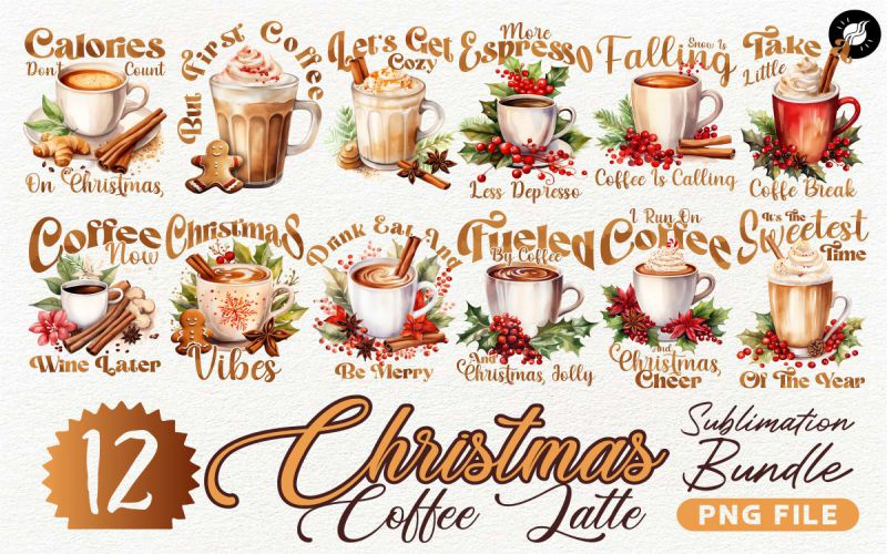 Christmas Coffee Latte