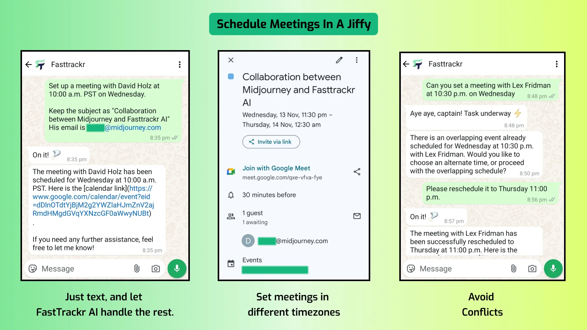FastTrackrAI - Ai Executive Assistant Meeting Scheduling Feature
