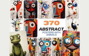 370 Hyper Realistic Abstract Animals PNG Bundle| Extended License
