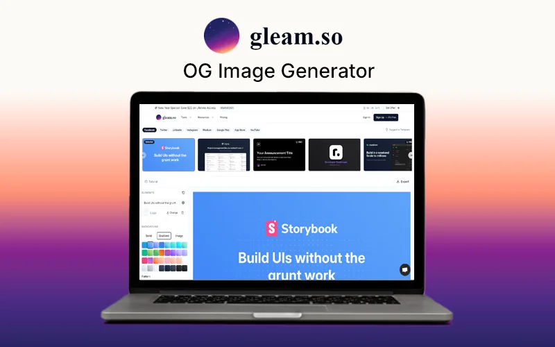 Gleam - OG Image Generator Feature Image