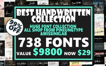 Hand written fonts feature image
