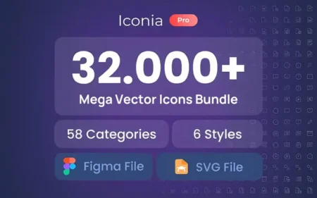 feature image of Iconia Pro-Mega Vector symbols & Icons Bundle