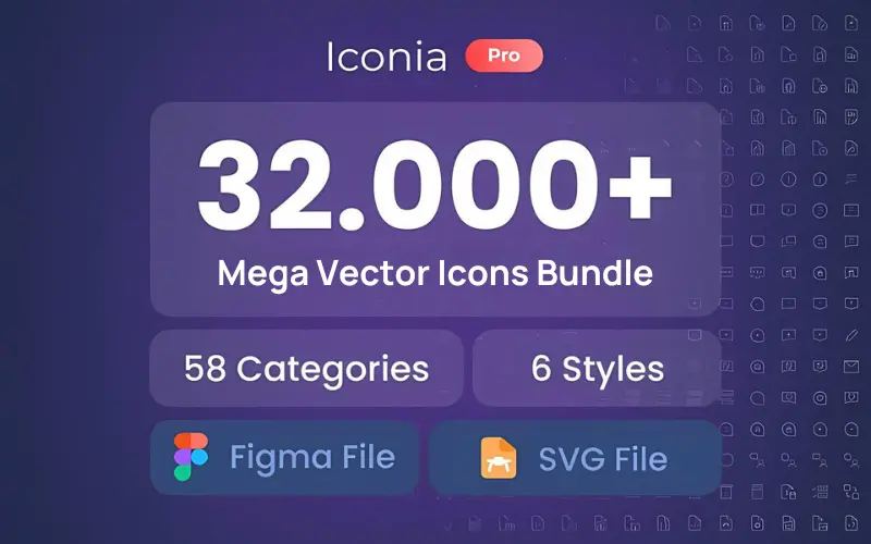 feature image of Iconia Pro-Mega Vector symbols & Icons Bundle