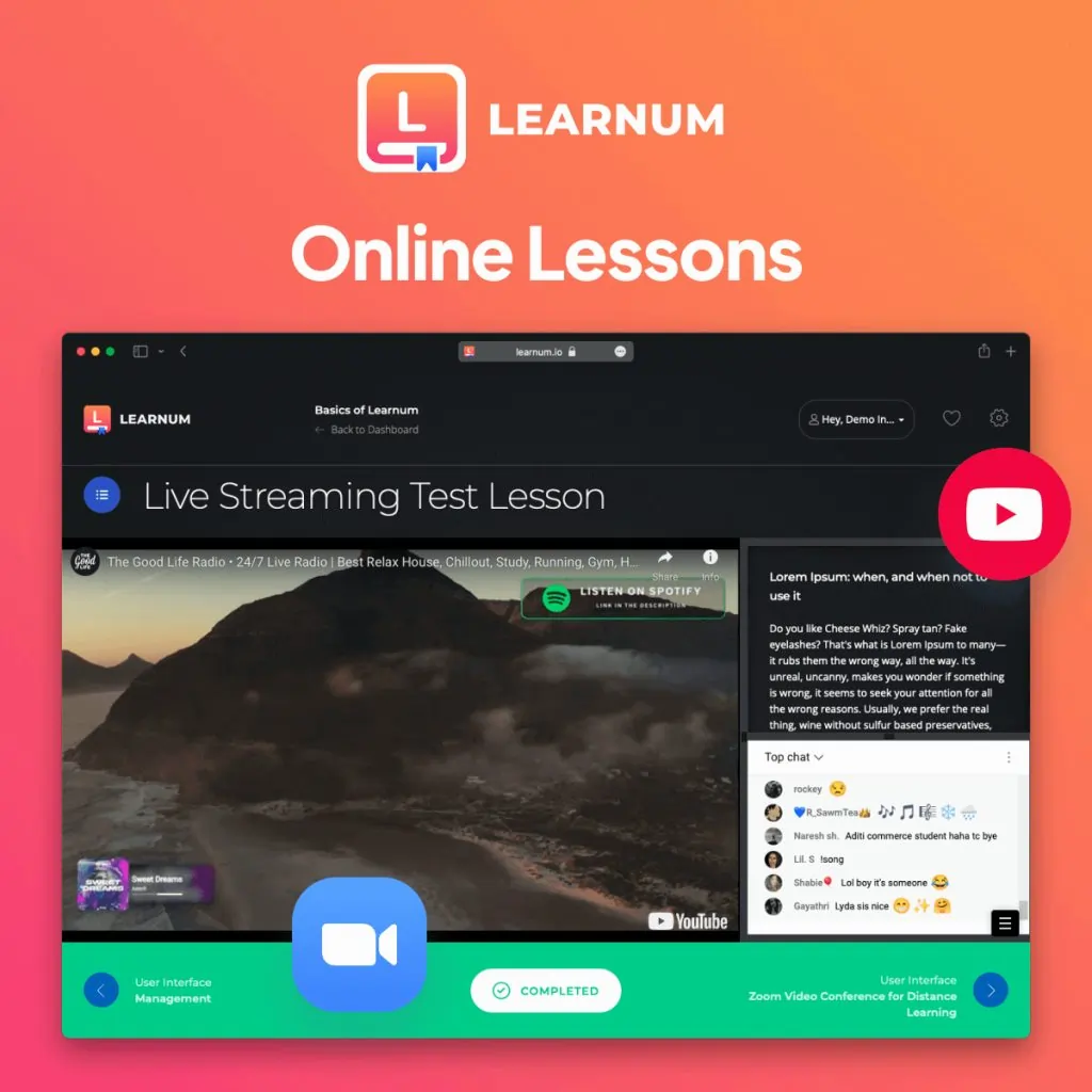 Learnum - Online learning platform Online Lessons