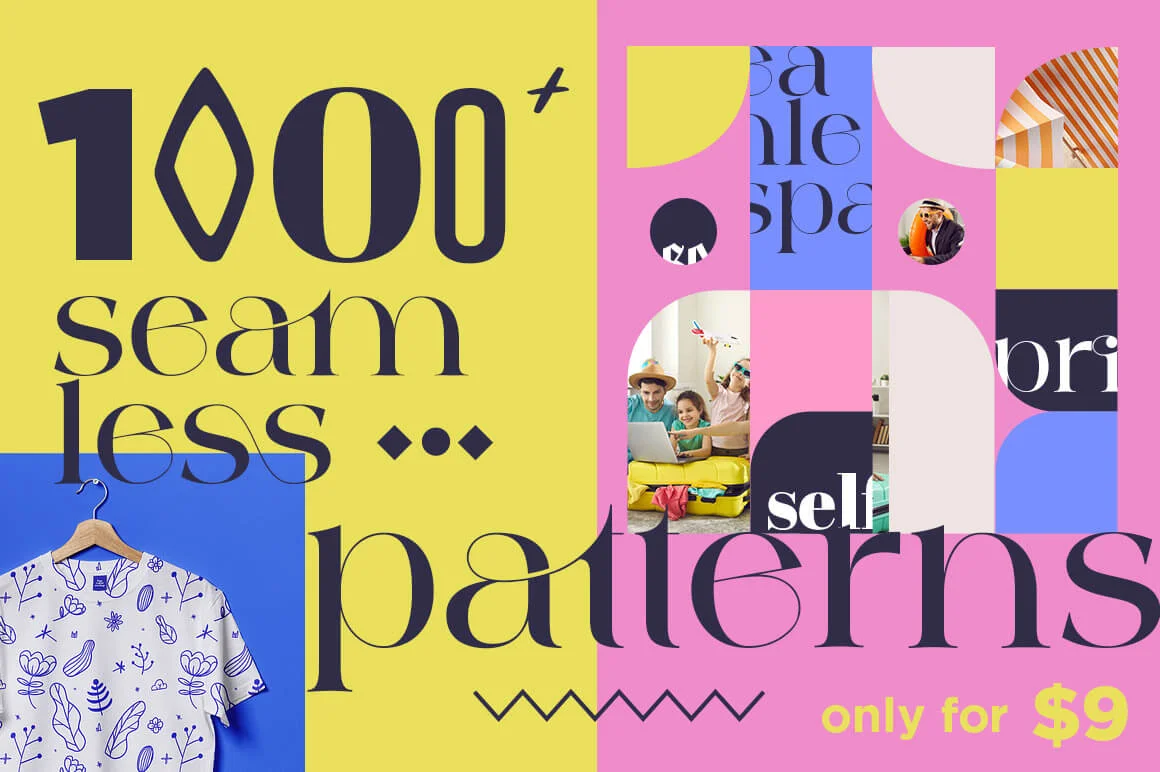 1030 seamless patterns bundle feature image