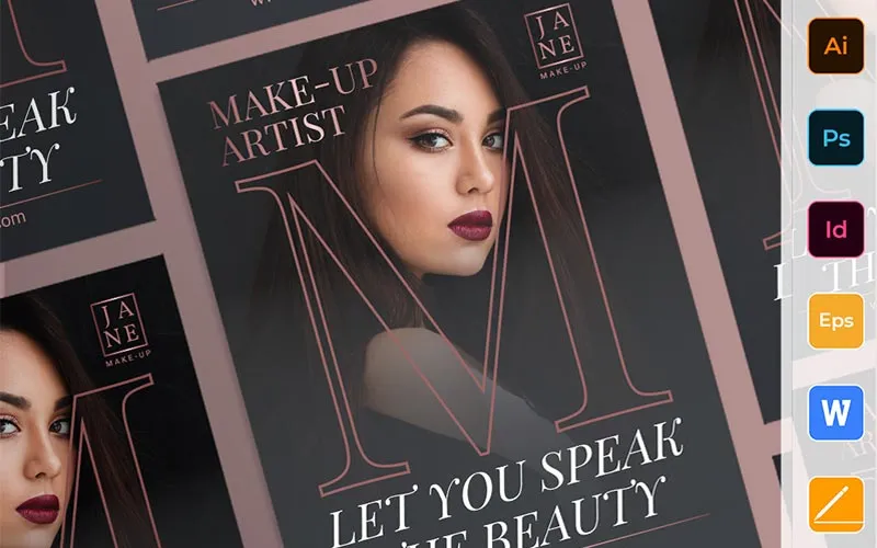 fashion brand template, fashion brand flyer