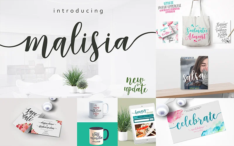 Malisia-font, fontspace calligraphy, font handwriting calligraphy