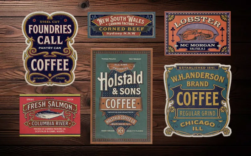 Old Fashioned label collection preview