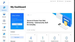 PawnHoster - Fast website hosting Dashboard UI