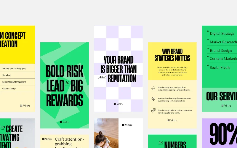 A collage business canva templates