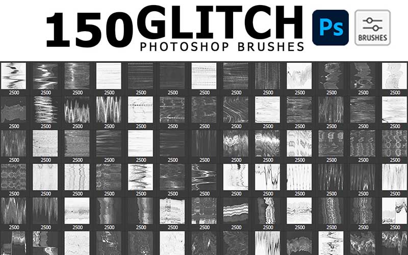 Glitch PS brushes