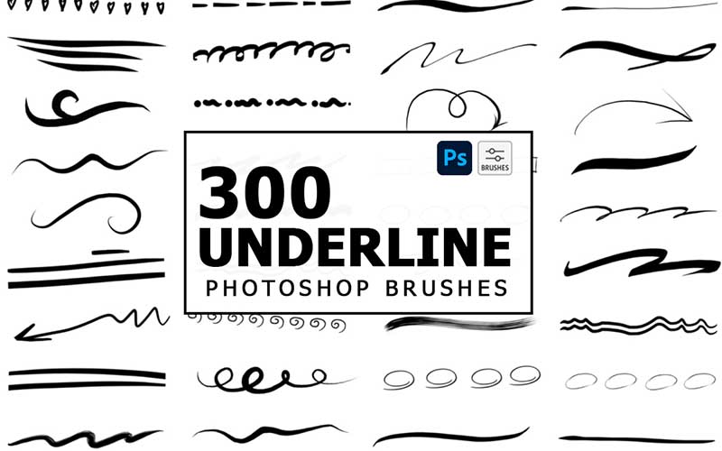 Underline PS Brushes