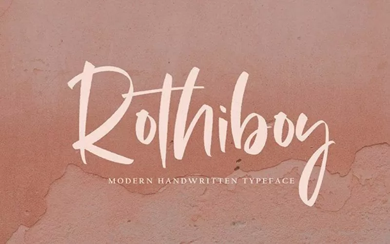 Rothiboy-Font, script hand font