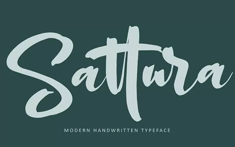 Sattura-Font, new script fonts
