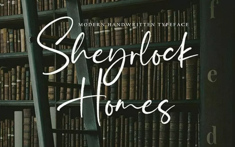 Sheyrlock-Homes-Font, script ttf