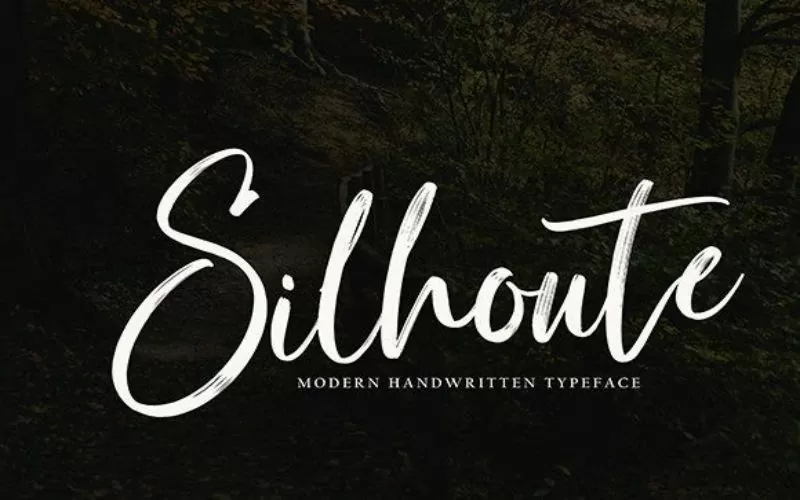 Shiloute-Font, script hand font