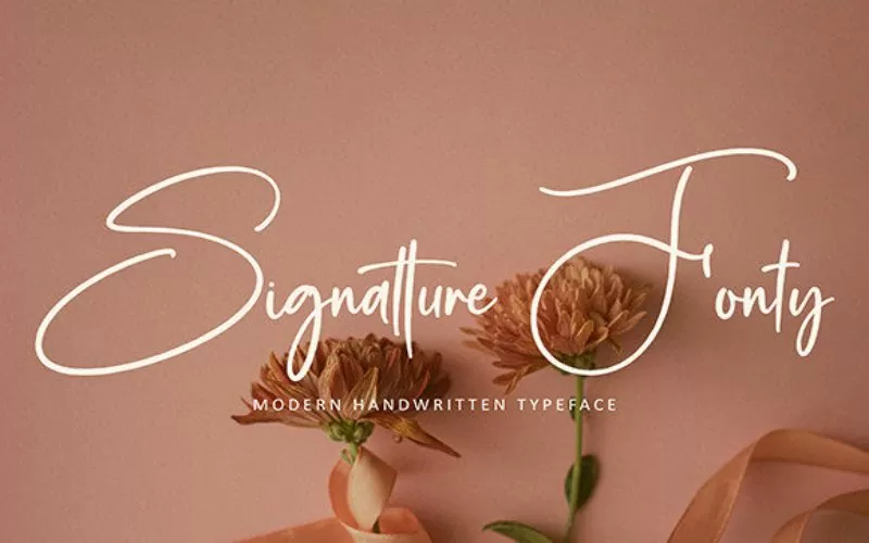 Signatture-Font, standard script fonts