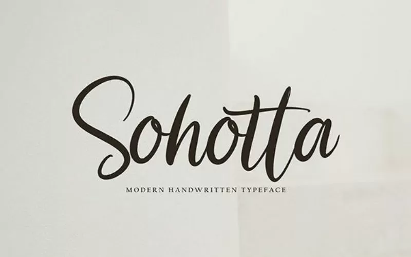 Sohotta-Font, standard script fonts