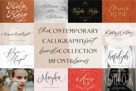 Contemporary fonts feature image