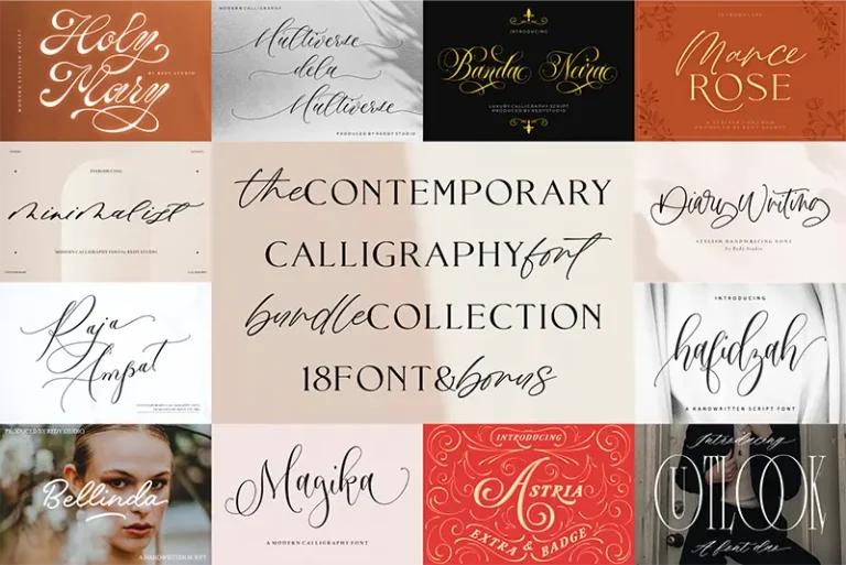 Contemporary fonts feature image