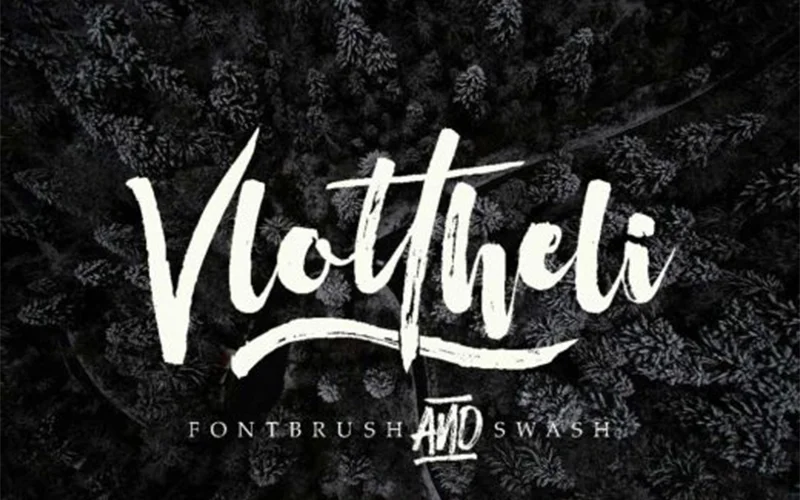 Vlottheli font, handwritten script