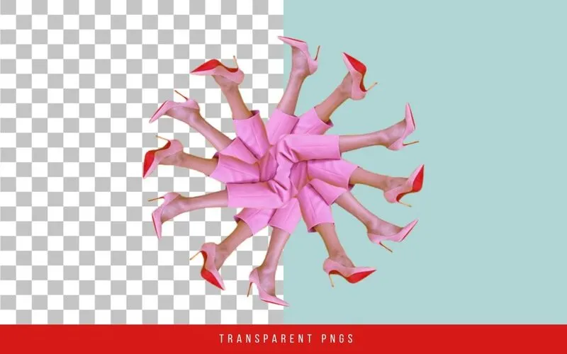 collage design png, surreal collage art elements