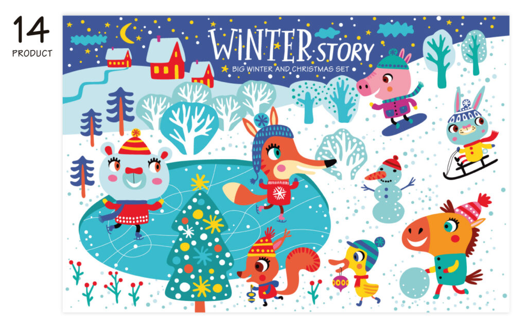 Winter and Christmas Story Graphics