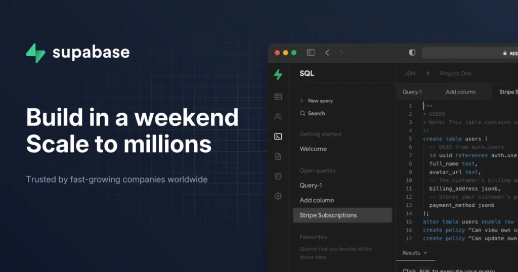 Modern Split Layout Template Preview