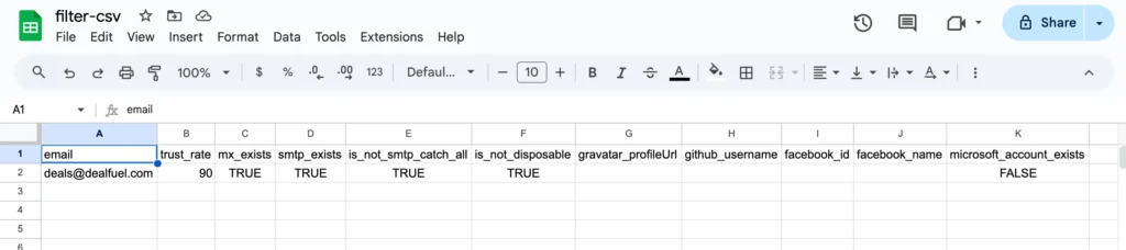 Output File Preview