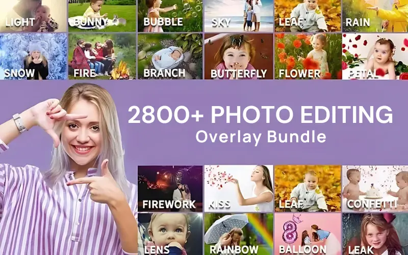 2800+ Photo Editing Overlay Bundle Banner