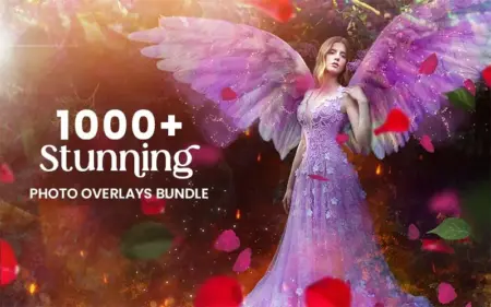 Stunning overlays for photoshop bundle feature image